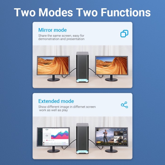 Bộ Chuyển Đổi Vention DP Sang HDMI 1080P 60Hz Cho Máy Tính Xách Tay HDTV Từ Đầu Cắm Sang Lỗ Cắm HDMI Mạ Vàng - Hình ảnh 3
