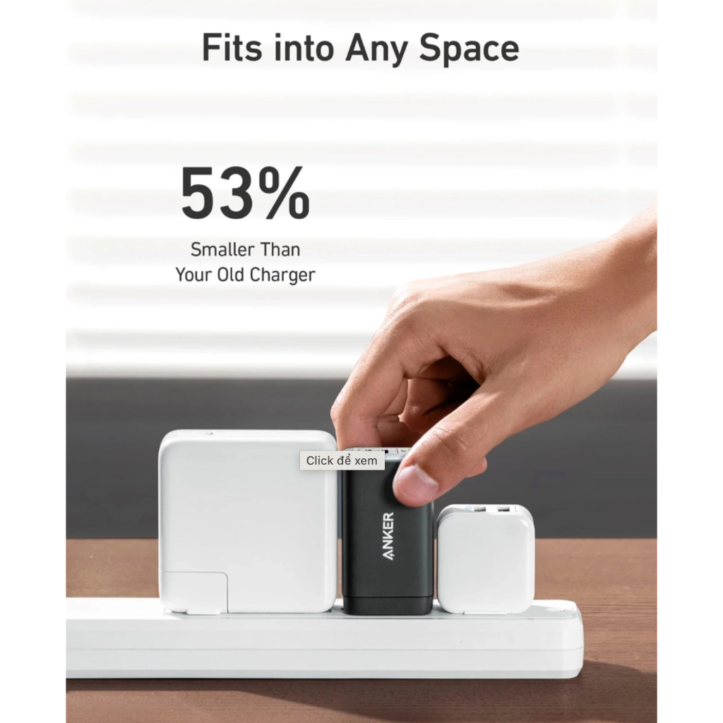 Củ Sạc ANKER 735 Nano II GaN Prime 65W - 3 cổng 2USB-C & 1USB-A - A2667 - Hình ảnh 3