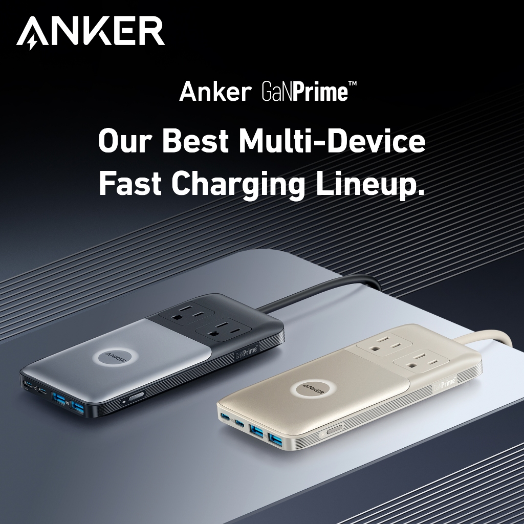 Trạm sạc đa năng Anker 727 GaNPrime 100W 2 cổng USB-C, 2 cổng USB-A và 2 ổ cắm AC sạc cùng lúc 6 thiết bị - A9126 - Hình ảnh 6