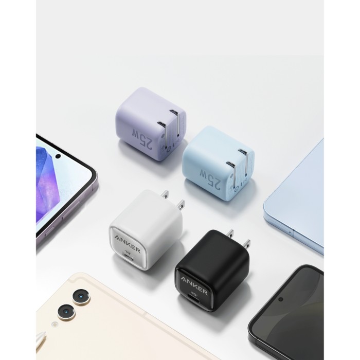Bộ sạc nhanh Anker cho Android (SamSung) và iP15/16 series - Củ 25W 1C & Cáp CtoC công suất 240W, 0,9m- A2656+A8060 - Hình ảnh 2