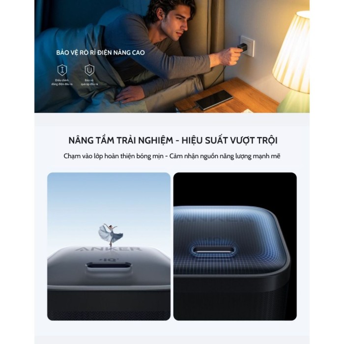 Củ sạc nhanh Anker Nano 45W - 1 cổng USB-C cho Samsung/iP15,16 series/ Macbook (GaN, ActiveShield) - A2692 - Hình ảnh 4