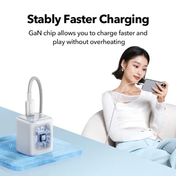 Củ sạc nhanh Anker Zolo GaN 20W/ 30W | 1 cổng USB-C | Sạc nhanh Power IQ 3.0 | Chân gập gấp gọn tiện lợi - A2699/8 - Hình ảnh 3