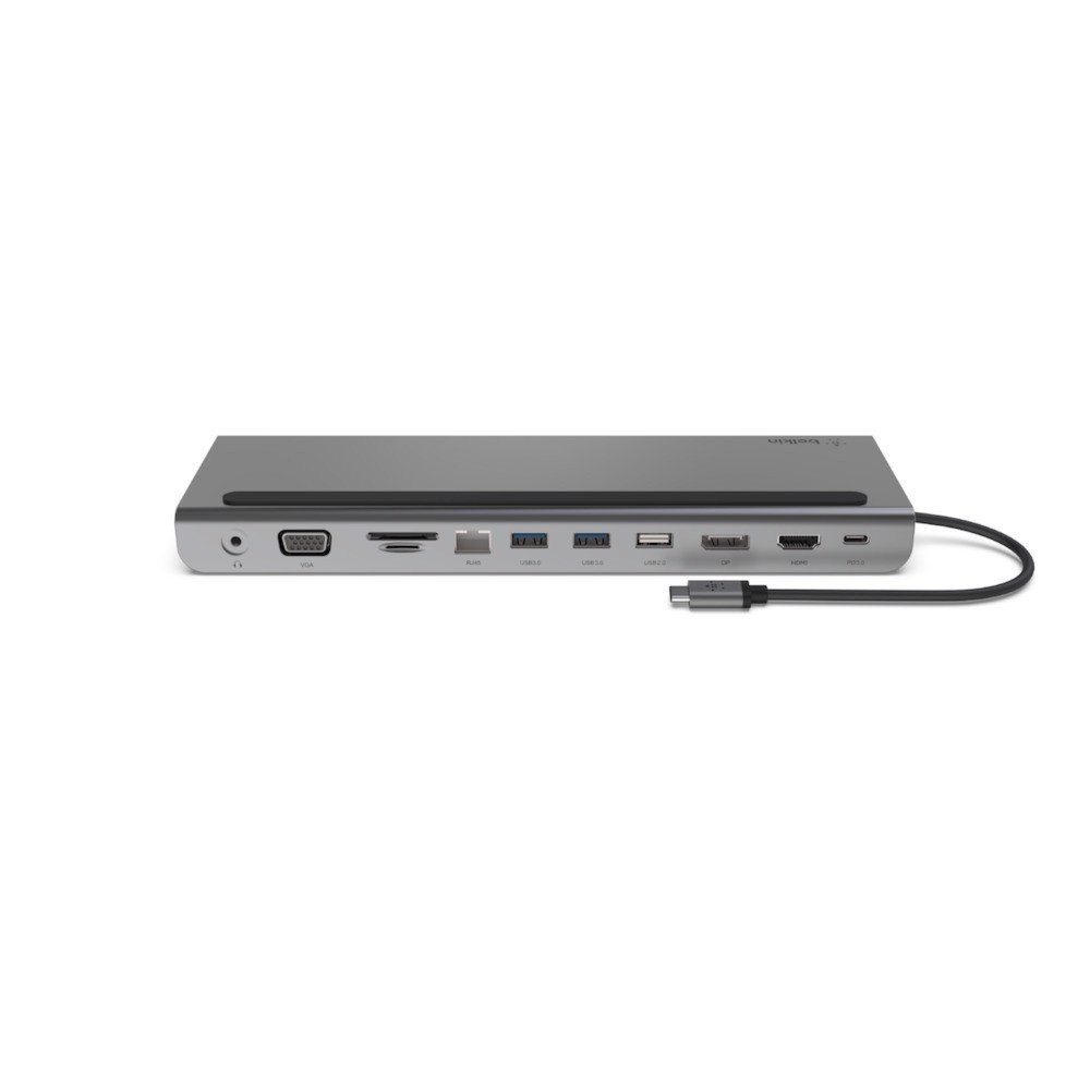 Bộ chuyển đổi Belkin USB type C 11-in-1 Multiport - HDMI 1.4 (4K 30Hz), Display Port 1.2 (4k 30Hz),VGA (1080 60Hz) - Hình ảnh 3
