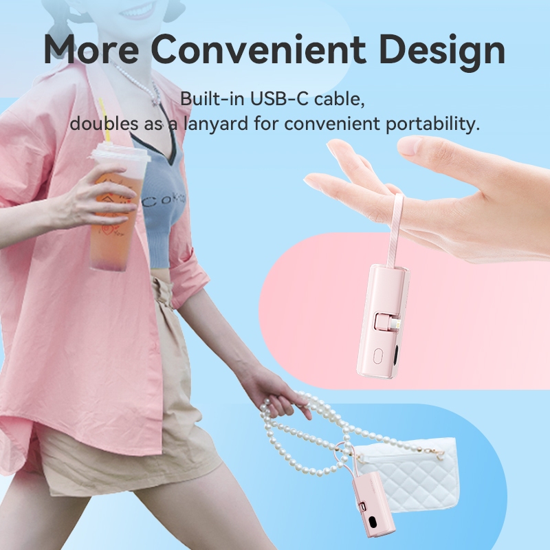 Màn hình LED Vention 4800mAh Ngân hàng điện Loại Lightning có thể gập lại 22,5W cho Ip 16 điện thoại / đồng hồ / tai nghe - Hình ảnh 4