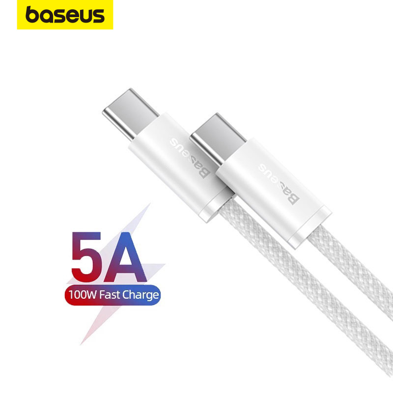 Dây cáp sạc nhanh PD Baseus 100W từ Type-C sang Type-C tiện dụng cho Phone 15 Macbook Pro iPad Xiaomi Samsung - Hình ảnh 2