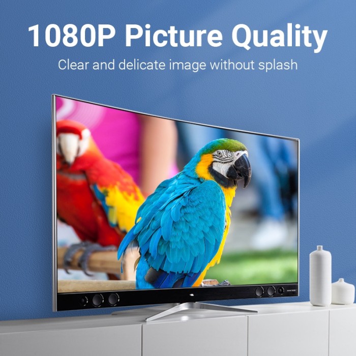 Bộ Chuyển Đổi Vention DP Sang HDMI 1080P 60Hz Cho Máy Tính Xách Tay HDTV Từ Đầu Cắm Sang Lỗ Cắm HDMI Mạ Vàng - Hình ảnh 4