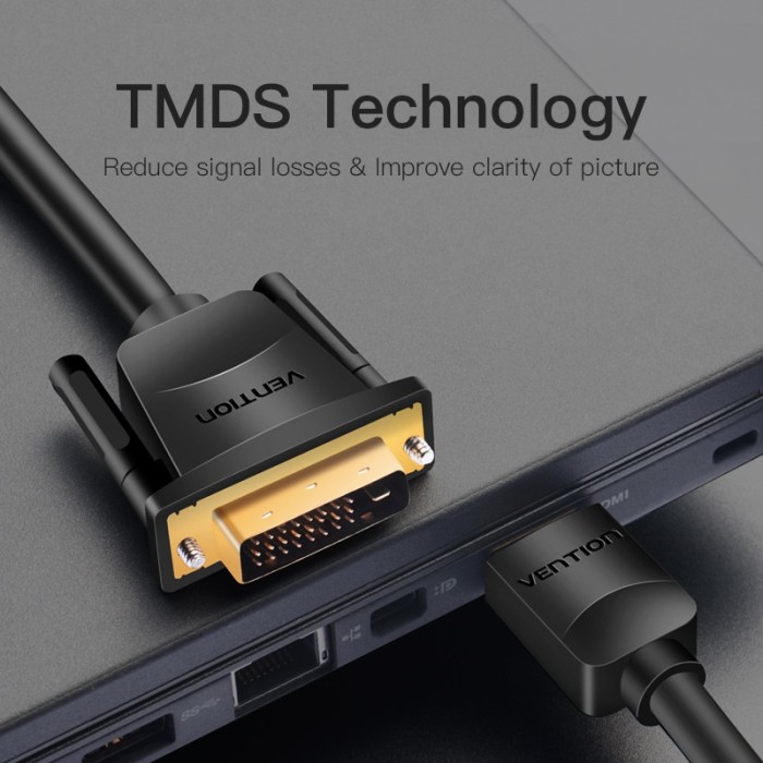 Cáp DVI HDMI Vention HDMI Sang DVI 24+1 Hỗ Trợ 1080p Cáp Dvi-D Sang HDMI cho tivi máy tính xách tay - Hình ảnh 7
