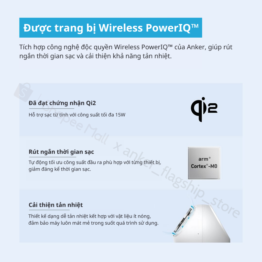 Trạm sạc để bàn Anker 637 MagGo 65W 8in1 (1 sạc từ tính+3 ổ cắm AC+2 cổng USB-A+2 cổng USB-C) A9137 - Hình ảnh 7