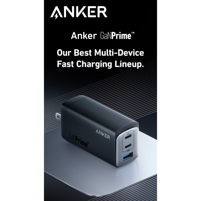 [Củ 120W] Dành cho Laptop | Củ Sạc nhanh Anker 3 cổng 2C1A 737 GaNPrime - 120W -  Hỗ trợ GaN, PowerIQ - A2148 - Hình ảnh 6
