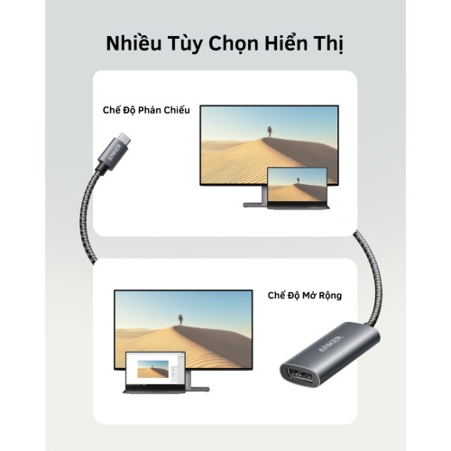 Bộ chuyển đổi Anker 518 USB-C sang DisplayPort- A8318