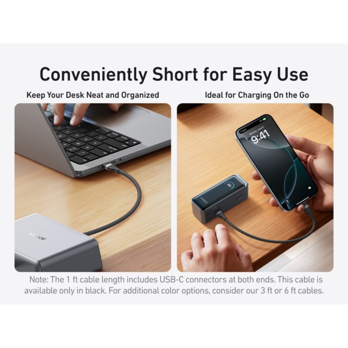 Cáp sạc Anker 240W dây bện Nylon USB-C to USB-C dài 0.9m- A82E2 - Hình ảnh 5