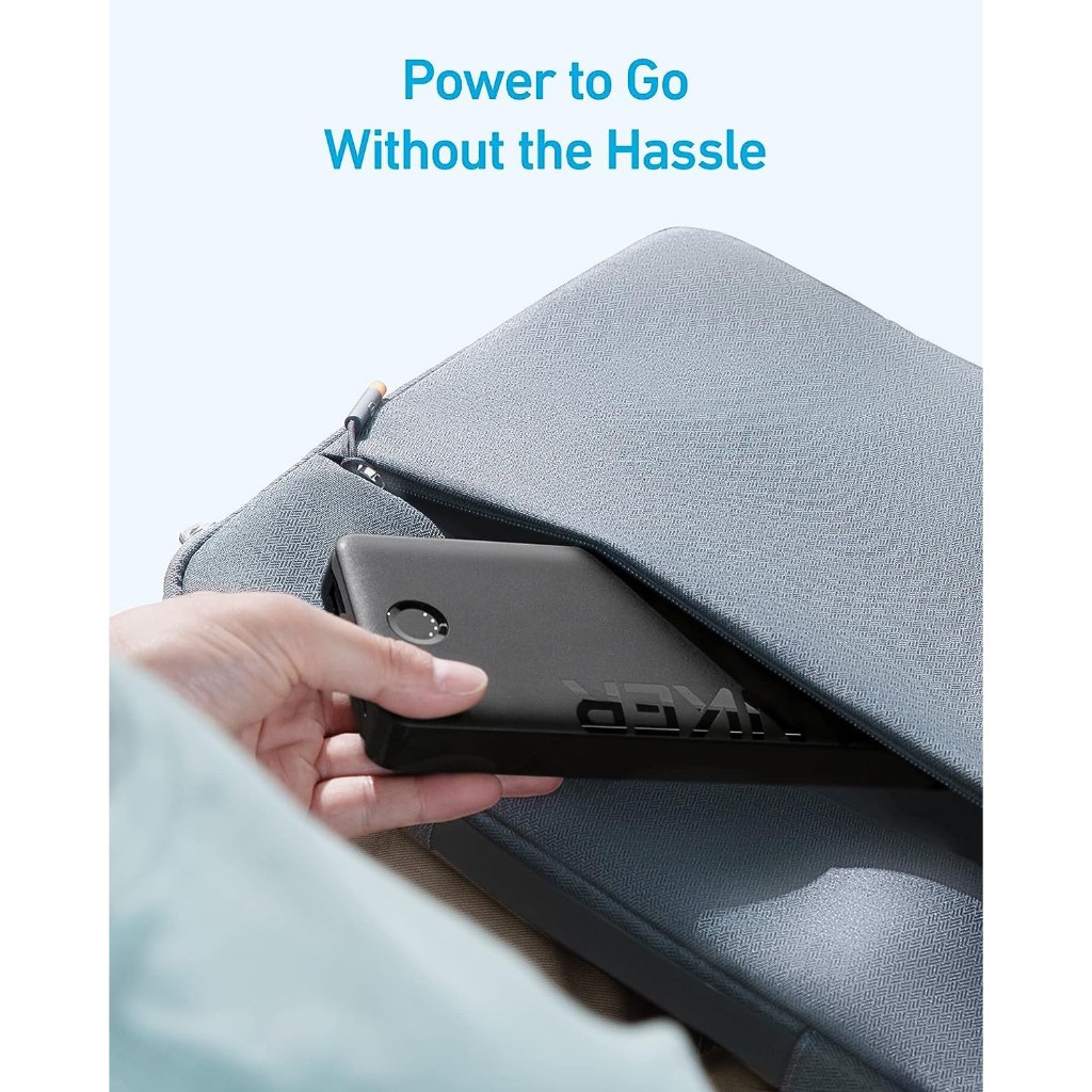 Pin Sạc Dự Phòng ANKER 325 Powercore II 20000mAh 15W - 2 cổng sạc (1USB-C & 1USB-A) - A1286 (màu trắng) - Hình ảnh 3